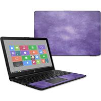 MightySkins Skin Compatible with HP 15t Laptop 15.6" (2017) - Purple Airbrush | Protective, Durable, and Unique Vinyl Decal wrap Cover | Easy to Apply, Remove, and Change Styles | Made in The USA