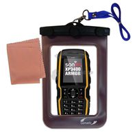 Gomadic Outdoor Waterproof Carrying case Suitable for The Sonim Armor XP3400 to use Underwater - Keeps Device Clean and Dry