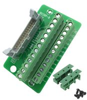 Sysly IDC26 2x13 Pins Male Header Breakout Board Terminal Block Connector with Simple DIN Rail Mounting feet