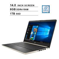 HP Pavilion 2019 Newest 14 Inch Premium Laptop - 7th Gen Intel Dual Cores i3-7100U 2.4GHz, Intel HD 620, 8GB DDR4 RAM, 1TB SSD, WiFi, HDMI, Type-C, Bluetooth, Windows 10 Home, Ash Silver