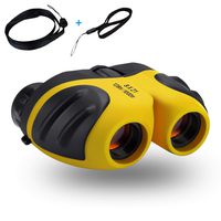Binoculars for Boys Girls, Shock Proof Kids Binoculars 8x21, Compact Binoculars Perfect for Bird Watching, Educational Learning, Outdoor Camp, Hunting, Hiking, Birthday Presents for Children (Yellow)