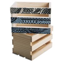 S&S Worldwide WD7616 Small Wood Crates (Pack of 6)