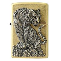 Zippo Tiger Hunter Bra Lighter/Genuine Authentic/Original Packing (6 Flints Set Free Gift)