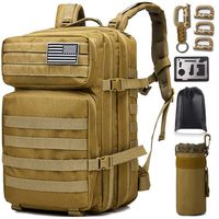Monoki Military Tactical Backpack, Army 3 Day Assault Pack,42L Molle Bag Rucksack