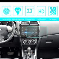 8X-SPEED for 2016 2017 2018 Mitsubishi ASX Car Navigation Screen Protector HD Clarity 9H Tempered Glass Anti-Scratch, in-Dash Media Touch Screen GPS Display Protective Film