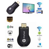 Fsskgx Wireless WiFi Display Receiver 1080P HDMI TV Stick Dongle DLNA Airplay Miracast AV to HDMI Connector Compatible iOS/Android/Windows/Projector/TV/MAC OSX