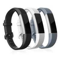 RedTaro Bands Compatible with Fitbit Alta HR/Alta-Pack of 3(White,Grey,Brown) Small, Adjustable Replacement Accessory Bands/Straps for Fitbit Alta HR/Alta for Women/Men(no Fitbit Fitness Tracker)