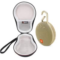 JBL Clip 3 IPX7 Waterproof Portable Bluetooth Speaker On-The-Go Bundle with gSport Deluxe Travel Case (Sand)