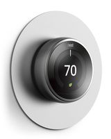 elago Wall Plate Cover Compatible with Google Nest Learning Thermostat 3rd, 2nd, 1st, Nest Thermostat E (Silver) - Exact Color Match with Nest, Fingerprint Resistant, Durable Aluminum, Non Plastic