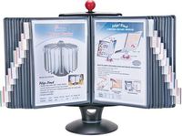 Aidata IFS001L E-Z Rotary Reference Organizer With Whiteboard, 360 Degrees of Swivel Rotation, and 20 Display Panel For Up To 40 Pages