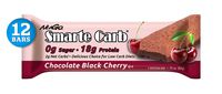 NuGo Smarte Carb Chocolate Black Cherry, 18g Protein, 0g Sugar, 2g Net Carbs, 150 Calorie, 12Count
