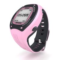 Multifunction Sports Training Wrist Watch - Smart Classic Pro Sport Exercise Running Digital Heart Rate Fitness Gear Tracker w/ GPS Navigation, Alarm, Charger, For Men / Women - Pyle PSGP310PN (Pink)