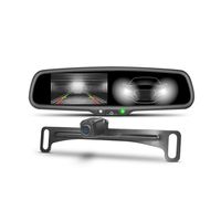 Backup Camera, imirror Rearview Mirror Dual Input Auto-Dimming Monitor Screen with IP68 Waterproof & Super Night Vision Camera