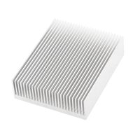 uxcell a14111400ux0236 Silver Tone Aluminium Radiator Heatsink Heat Sink 150x80x27mm