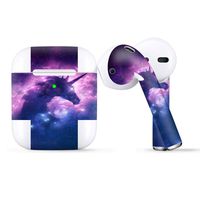 Protective Skin Wrap for Apple AirPods, Vinyl Sticker Cover Decal, Unicorn Galaxy Cosmic Nebula