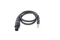 Feur Instrument and Speaker Cable Platinum Series Plug 1/4 Mono TS to Speakon 4 Pole 10 Ft Gold Plated