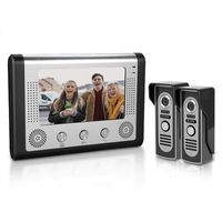 7 inches LCD Waterproof Doorbell, Video Door Phone Wifi Intercom Doorbell System Kit Home Security with IR Night Vision/Two-Way Voice Intercom/Electric Lock Control(US Plug)