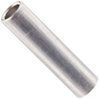 Round Spacer, Aluminum, Plain Finish, #8 Screw Size, 1/4" OD, 0.166" ID, 1" Length (Pack of 25)