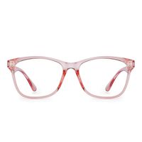 JIM HALO Square Blue Light Blocking Computer Glasses Reduce Eye Strain Anti Glare Clear Lens Video Eyeglasses Men Women Pink