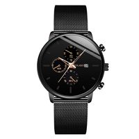Fan-Ling 2019 Newest Men's Casual Quartz Stainless Steel Band Calendar Watch Analog Wrist Watch,Ultra Thin Classic Fashion Casual Wrist Watches for Men (A)