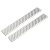 uxcell Aluminum Heatsink Cooler Circuit Board Cooling Fin Silver Tone 150mmx20mmx6mm 2Pcs for LED Semiconductor Integrated Circuit Device