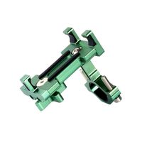 Dartphew Bike Accessories,Environmentally Fashion Outdoor Adjustable Phone Mount Bike Handlebars Aluminum Alloy to Fits GPS for Outdoor Hiking Camping Hunting (Green)