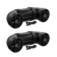 Soundstorm Dual 8" 700W ATV/Marine Amplified Tube Speaker+Bluetooth (2 Pack)