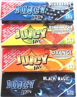 Juicy Jays Flavoured Rolling Papers 1 1/4 4 Pack (Blueberry, Pineapple, Orange, Black Magic)