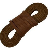 Leather Straps 2 Pieces 1/4 Wide and 72 inches Long Laces That are Great for Many Purposes by TOFL (Medium Brown)