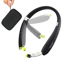 Bluetooth Headset, GRDE Wireless Bluetooth 4.1 Headphones with Retractable in-Ear Earbuds Noise Cancelling Stereo Earphones with Microphone Compatible for Samsung Cell Phones