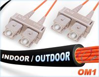 FiberCablesDirect - 250M OM1 SC SC Fiber Patch Cable | In/Outdoor 1Gb Duplex 62.5/125 SC to SC Multimode Jumper 250 Meter (820.21ft) | Length Options: 0.5M-300M | 1/10g mm upc sfp 1gbase i/o om1-sc-sc