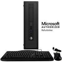 HP EliteDesk 800G1 Desktop Computer, Intel Core i5 4570 3.2GHz, 4GB RAM, 250GB HDD, Keyboard and Mouse, Windows 10 (Renewed)