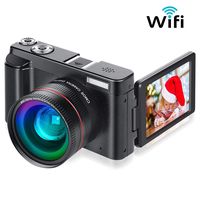 Digital Camera Vlogging Camera for YouTube, Aasonida Video Camera Ultra HD 1080P 30FPS 24MP Camcorder Vlog Camera with Wide Angle Lens, WiFi Function,3.0" IPS Flip Screen,16X Digital Zoom,2 Batteries