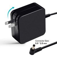 65W AC Adapter Charger for Asus X551 X551M X551CA X551MA X555LA X550 X550C X550CA X555L X555LA X401A X751MA ADP-65JH BB EXA0703YH ADP-65AW ADP-65BW S300C S400CA Power Supply Cord