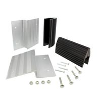 BISupply Aluminum Ramp Kit - 8in Truck Ramp Brackets and Rubber Feet, Tailgate Ramp Kit Ramp Plate Kit