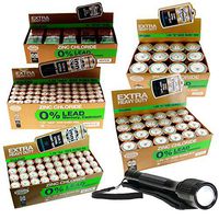 146PC Heavy Duty Batteries Kit Sizes 9V, AAA, AA, D, C Plus 140 LUMEN FLASHLIGHT