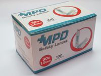 MPD Safety Lancet, 30G x 1.8mm, 100 Count