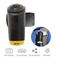 OmiCam II Wearable VR Video Camera 4K-Waterproof Sport Camera with Wider 180vr Stabilization Image for Blogging, Hiking, Traveling, Outdoor Recreation