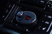 Bluetooth FM Transmitter for Car USB Car Phone Charger Adjustable Angle Make Calls Hands Free Stream Music for Android iOS iPhone Samsung Cell Phone AUTO ON/Off Plus Noise Cancelling Mic 62483