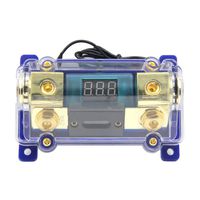 ZOOKOTO 250A Digital Circuit Breaker,Car Stereo Audio Led Display Digital Voltage Inline ANL Fuse Holder 0 2 4 Gauge in Out with 250 Amp Fuse