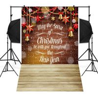 Sunshinehomely-Decor SHL 3x5FT Christmas Backdrop for Photography Wood Plank Photo Background Studio Props (D)