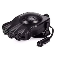 DEALPEAK 12V 150W Portable Three Holes Car Heating Cooling Fan Heater Defroster Demister SUV Vehicle Warmer Fan 2-Grade (Color : Gray)