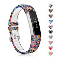 ZEROFIRE Band Compatible with Fitbit Alta and Alta HR Replacement Wristband Adjustable Silicone Sports Watch Band for Men Women Colorful Printing Straps, Standard Size for 5.5"-8.1" Wrists, No Tracker