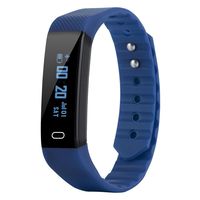 0.86inch Fitness Tracker, IPS Screen Smart Bracelet Activity Tracker Waterproof IPX7 with Sleep Monitor, Pedometer, Record Calories, Bluetooth Sport Tracker for Android and iOS Smartphones.(Blue)