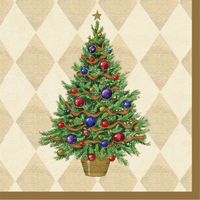 Creative Converting 16 Count Spruced Up Beverage Napkins