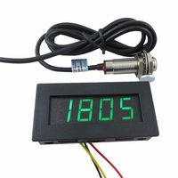 DIGITEN 4 Digital Green LED Tachometer RPM Speed Meter+Hall Proximity Switch Sensor NPN