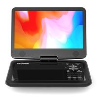 ieGeek 12.5" Portable DVD Player, Car Travel DVD Players with 5 Hrs Rechargeable Battery, Region-Free Video Player with HD Swivel Screen for Kids Elderly, Remote Control, Sync TV, USB&SD, Black