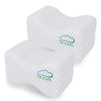 Modvel 2 Pack Orthopedic Knee Pillow | Memory Foam Cushion for Hip, Sciatica & Lower Back Pain Relief | Provides Support & Comfort | Breathable & Washable | Between-The-Legs Pregnancy (MV-762)