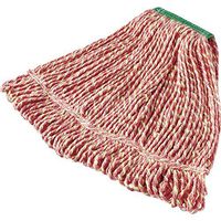 Rubbermaid Commercial FGD21206RD00 Super Stitch Mop Head, 1-inch Headband, Medium, Red