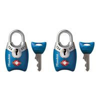 Master Lock 4689T Keyed TSA Approved Luggage Lock, 2 Pack, Assorted Colors
